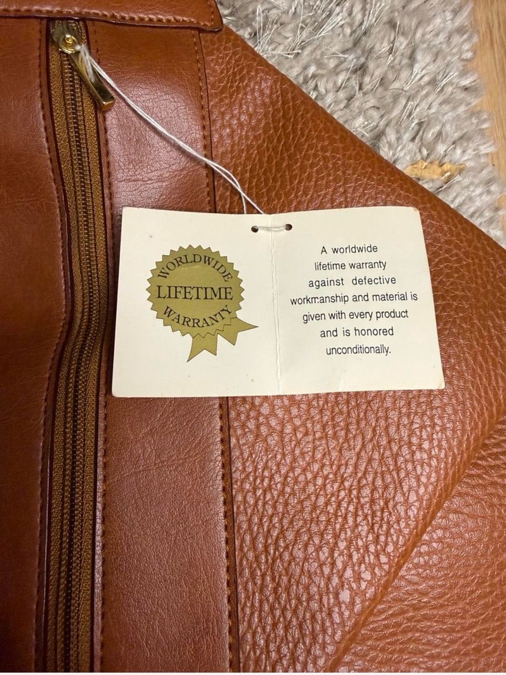 Vintage Pierre Balmain Brown Leather Sling Backpack - Picture 4 of 8